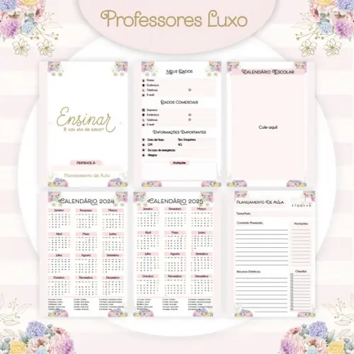 Caderno Planejamento Aula Professora A5