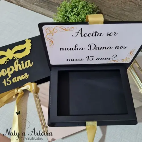 Caixa Convite Debutante 15 Anos