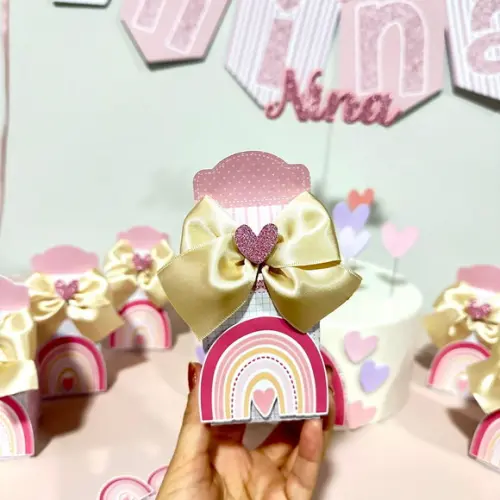 Caixa Milk Arco Íris Boho