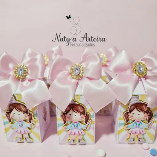 Caixa Milk Circo Rosa Luxo