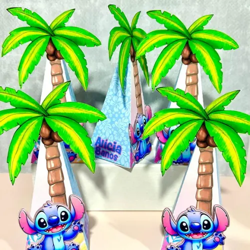 Caixa Pirâmide Stitch