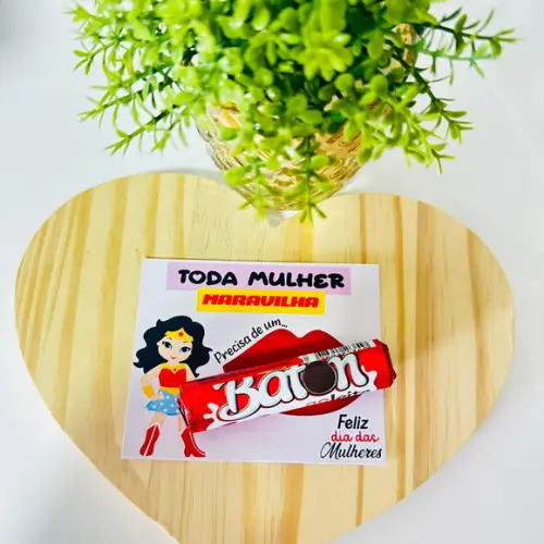 Card Baton Dia da Mulher