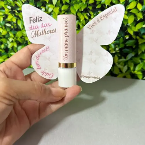 Card Borboleta Manteiga Cacau Dia da Mulher