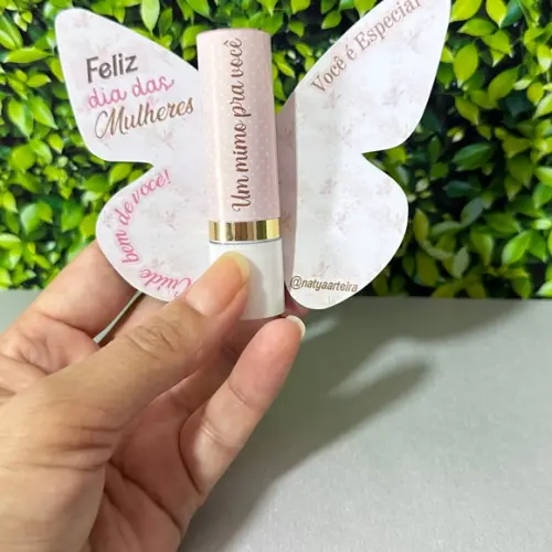 Card Borboleta Manteiga Cacau Dia da Mulher