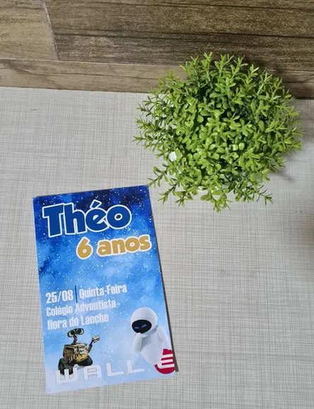 Convite Personalizado Wall-e