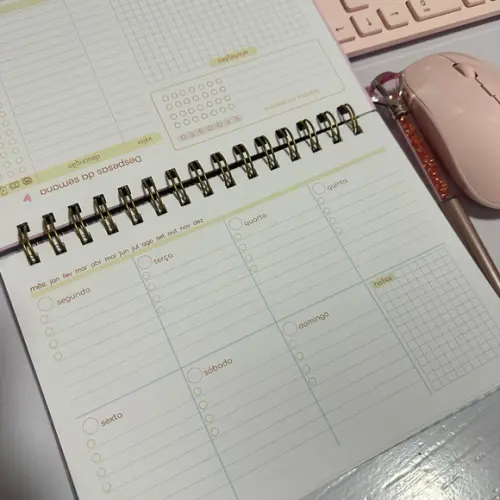 Desk Planner Semanal A5 Permanente ou 2026