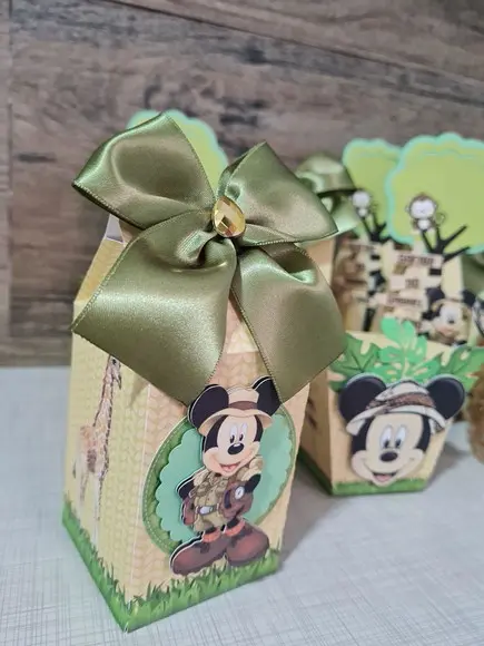 Kit 15 Personalizados Mickey Safari