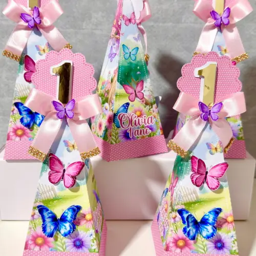 Kit 20 Caixas Personalizadas Jardim das Borboletas