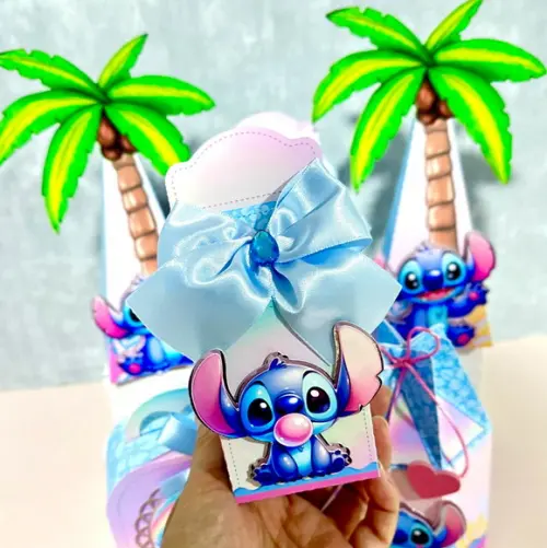 Kit 20 Caixas Personalizadas Stitch