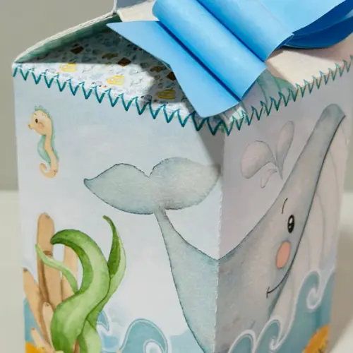 Kit 21 Personalizados Fundo do Mar