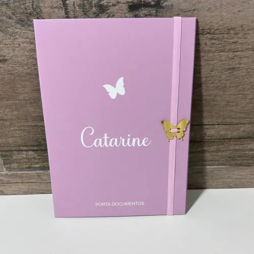 Kit Maternidade Caderneta + Livro Bebê e Porta Documentos