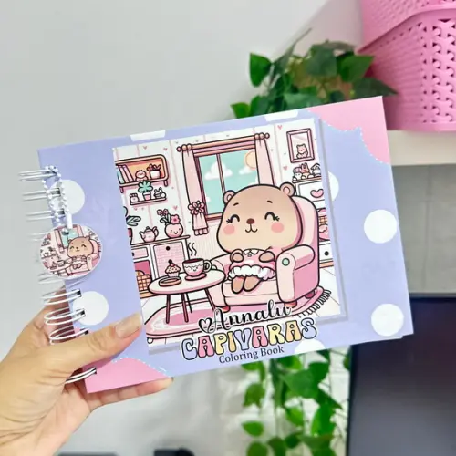 Livro de Colorir Capivara Fofa