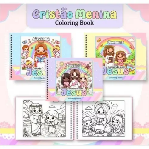 Livro de Colorir Cristão Menino