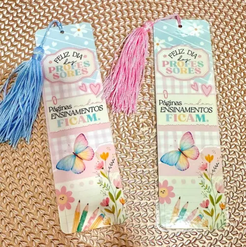 Marca Páginas Dia dos Professores com Tassel