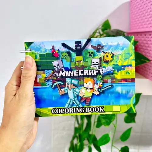 Mini Livro de Colorir Minecraft A6