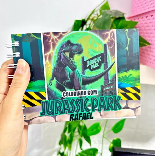 Mini Livro de Colorir Jurassic A6