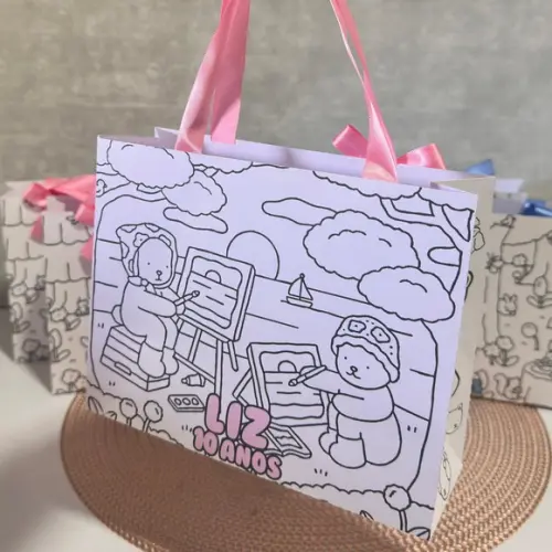 Sacolinha Personalizada Colorir Bobbie Goods