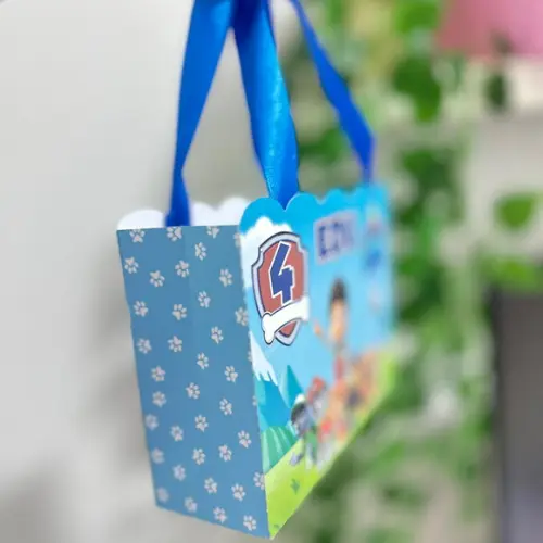 Sacolinha Personalizada Patrulha Canina Menino