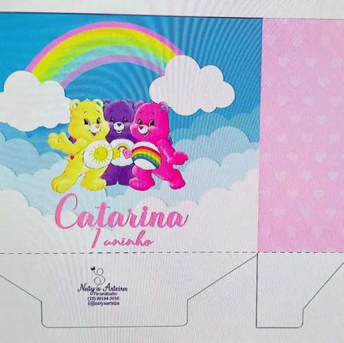 Sacolinha Personalizada Ursinhos Carinhosos