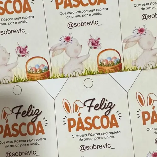 Tag Perfurada Páscoa