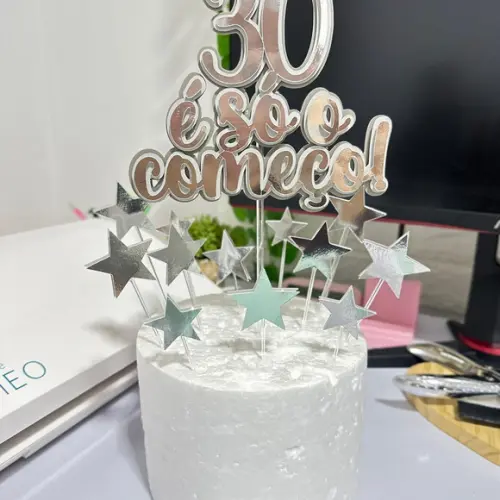 Topo de Bolo 30 Anos É Só o Começo