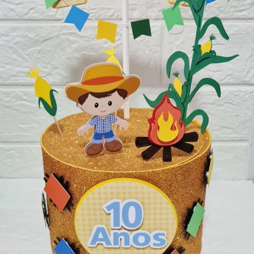Topo de Bolo Arraia Festa Junina