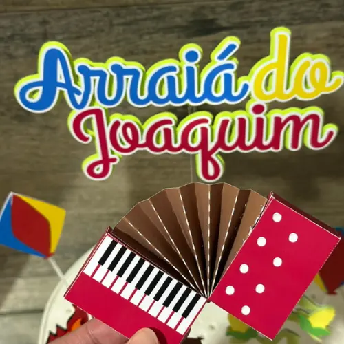 Topo de Bolo Arraiá Menino Festa Junina