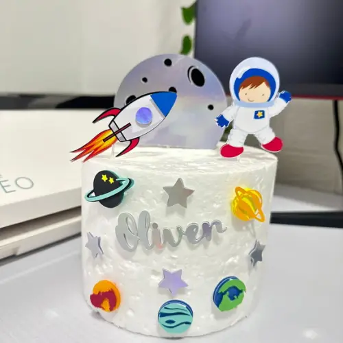 Topo de Bolo Astronauta