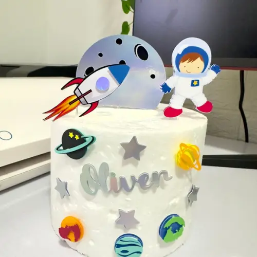 Topo de Bolo Astronauta