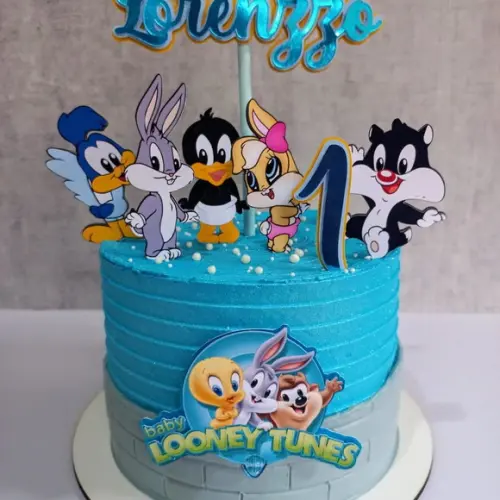 Topo de Bolo Baby Looney Tunes