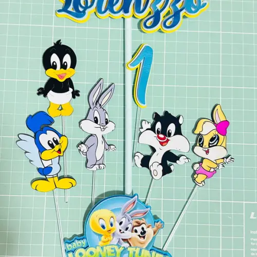 Topo de Bolo Baby Looney Tunes