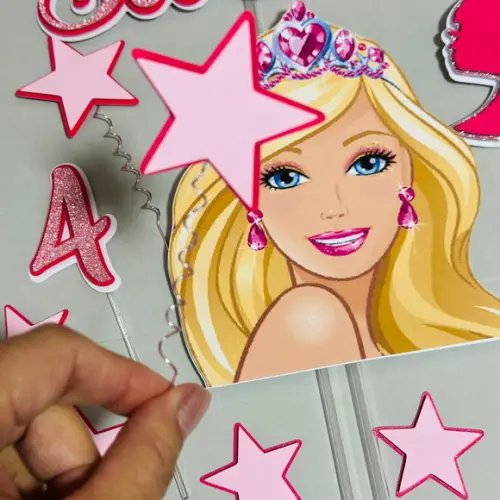Topo de Bolo Barbie