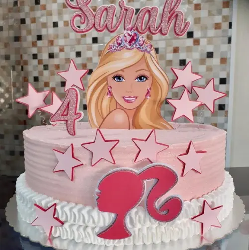 Topo de Bolo Barbie