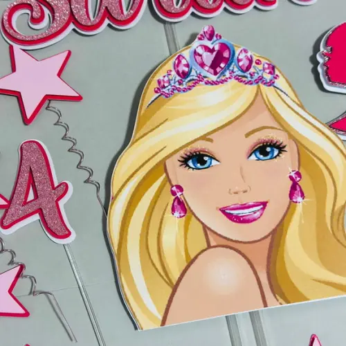Topo de Bolo Barbie