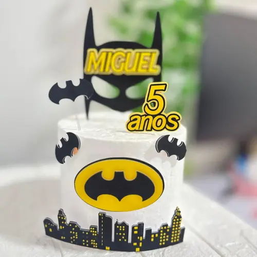Topo de Bolo Batman