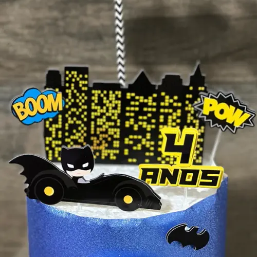 Topo de Bolo Batman Cute