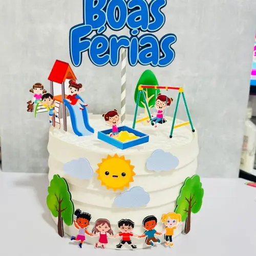 Topo de Bolo Boas Férias