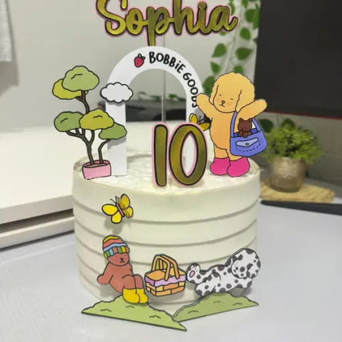 Topo de Bolo Bobbie Goods