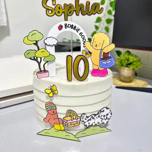 Topo de Bolo Bobbie Goods