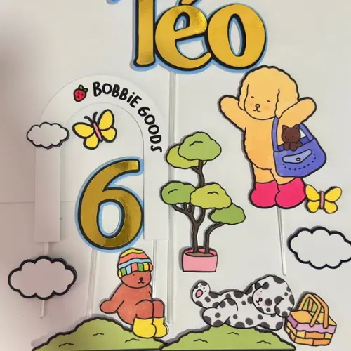 Topo de Bolo Bobbie Goods