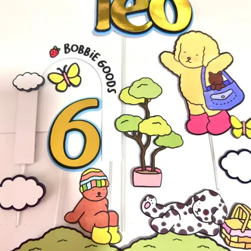 Topo de Bolo Bobbie Goods