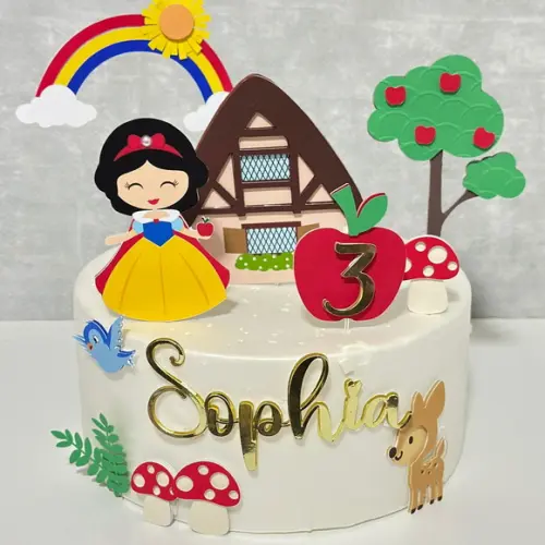 Topo de Bolo Branca de Neve Cute