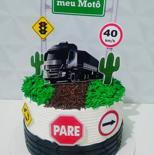 Topo de Bolo Caminhoneiro