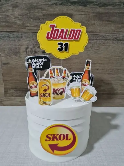 Topo De Bolo Cerveja Skol