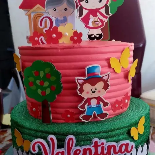 Topo de Bolo Chapeuzinho Vermelho
