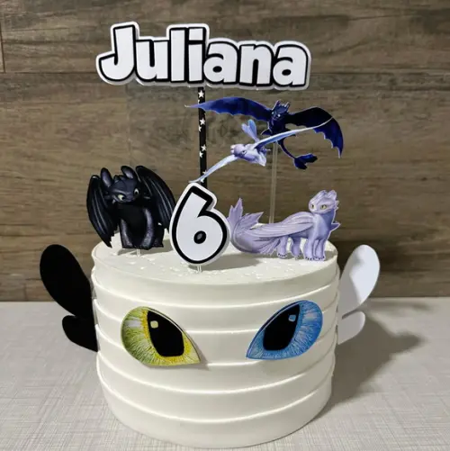 Topo de Bolo Como Treinar Seu Dragão