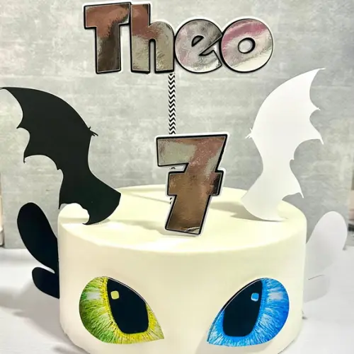 Topo de Bolo Como Treinar Seu Dragão