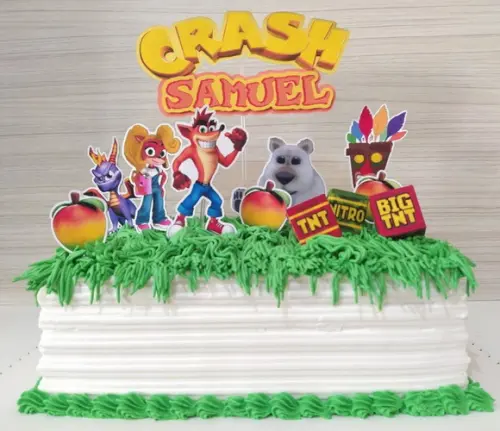 Topo de Bolo Crash Bandicoot