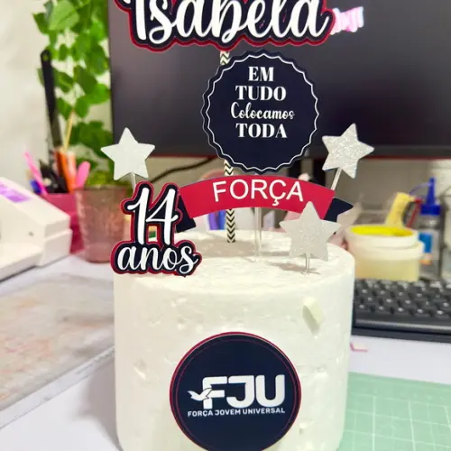 Topo de Bolo Fju