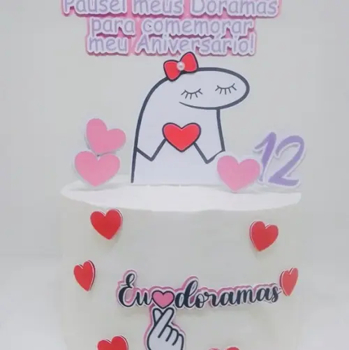 Topo de Bolo Flork Doramas
